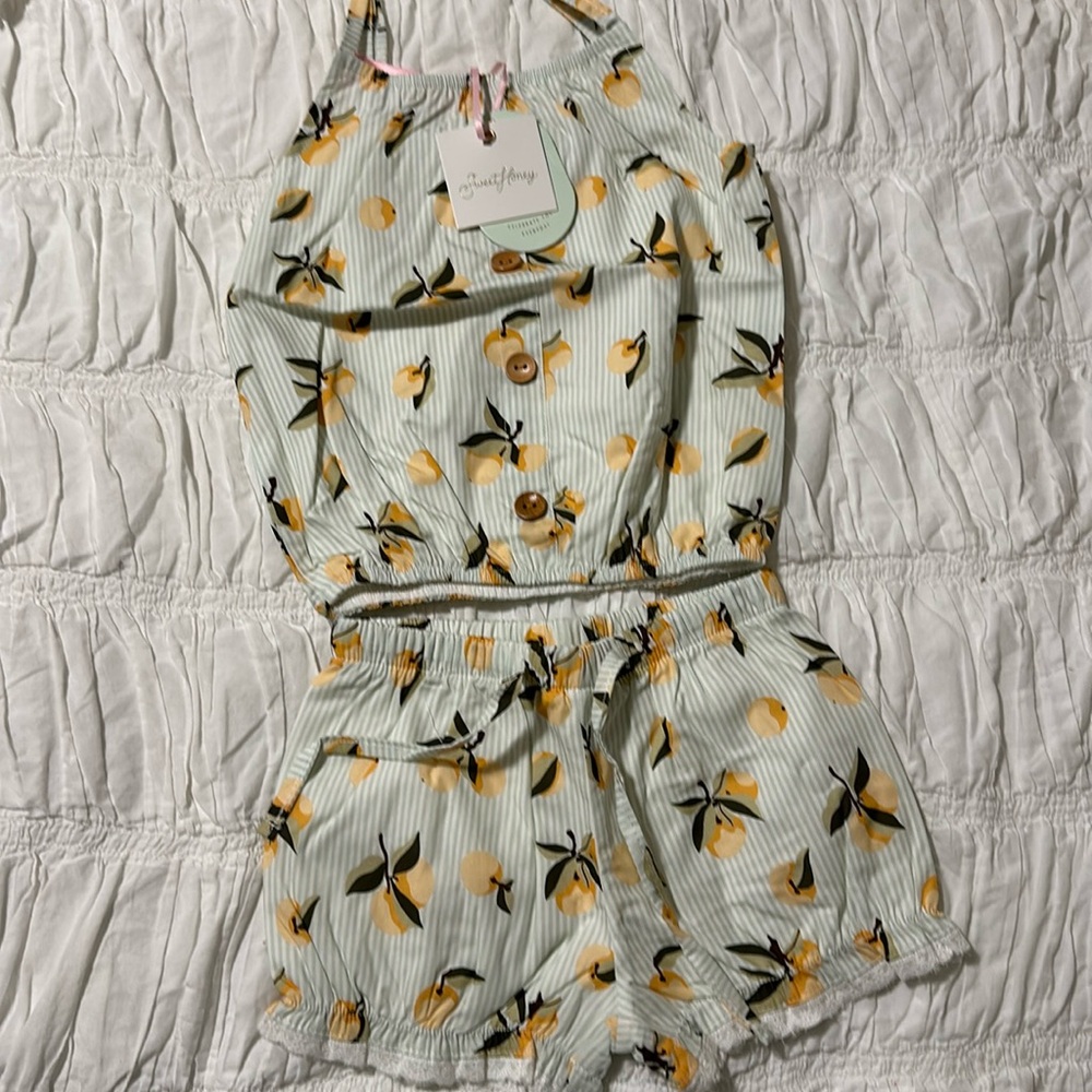 SweetHoney Summertime Set - Oranges Stripe, 18 months, NWT